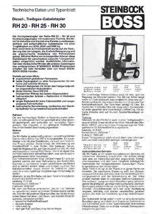 Carrelli elevatori frontali diesel Steinbock RH 25 D