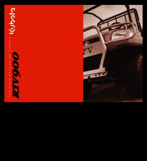 Veicoli comunali multiuso diesel Kubota RTV 900 G