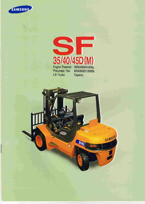 Carrelli elevatori frontali diesel Samsung SF 40 D