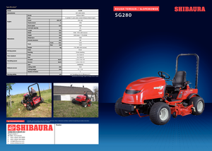 Veicoli comunali multiuso diesel Shibaura SG 280