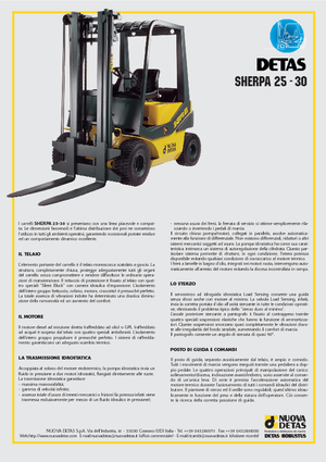 Carrelli elevatori frontali diesel Nuova Detas Sherpa 30