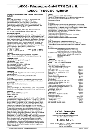 Veicoli comunali multiuso diesel Ladog T 1400 T3