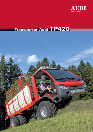 Veicoli comunali multiuso diesel Aebi TP 420