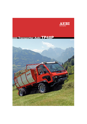 Veicoli comunali multiuso diesel Aebi TP 48 P