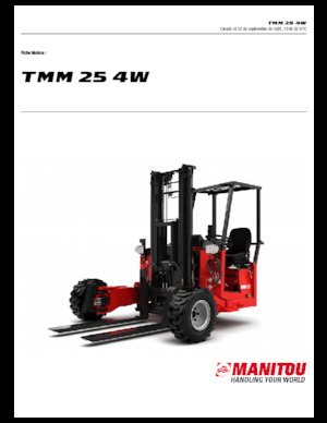Carrelli elevatori diesel Manitou TMM 25-4 W