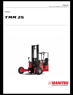 Carrelli elevatori diesel Manitou TMM 25