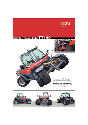 Veicoli comunali multiuso diesel Aebi TT 140