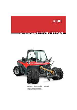 Veicoli comunali multiuso diesel Aebi TT 240