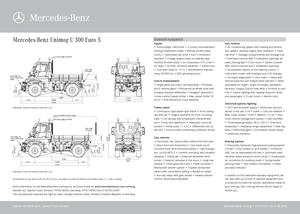 Veicoli comunali multiuso diesel Unimog U 300