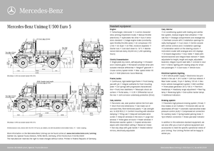 Veicoli comunali multiuso diesel Unimog U 500