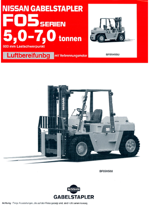 Carrelli elevatori frontali diesel Nissan VF 05 H 60 U