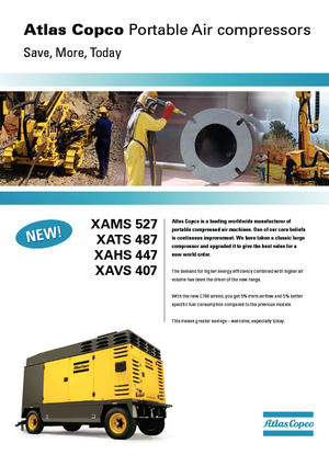 Compressori Protatili - Diesel, Elettrici, Benzina Atlas Copco XAHS 447 CD