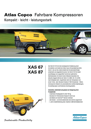 Compressori Protatili - Diesel, Elettrici, Benzina Atlas Copco XAS 67 Dd