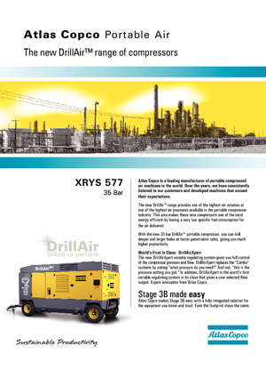 Compressori Protatili - Diesel, Elettrici, Benzina Atlas Copco XRYS 577 CD