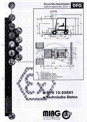 Carrelli elevatori diesel antideflagranti Miag DFG 25 XH 1