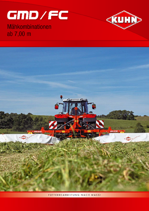 Combinazioni di falciatrici disco con condizionatore Kuhn FC 883 FF-RA