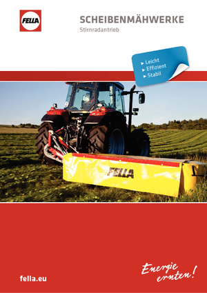 Falciatrici a dischi disco senza condizionatore Fella SM 208 InLine