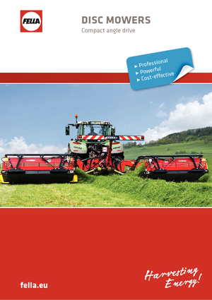Falciatrici a dischi disco senza condizionatore Fella SM 270