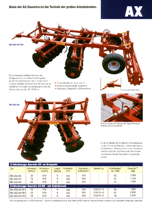 Erpici a dischi-gancio Brix BK 345 AX