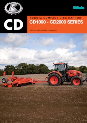 Erpici a dischi-gancio Kubota CD2400F