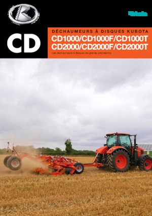 Erpici a dischi-gancio Kubota CD2400F