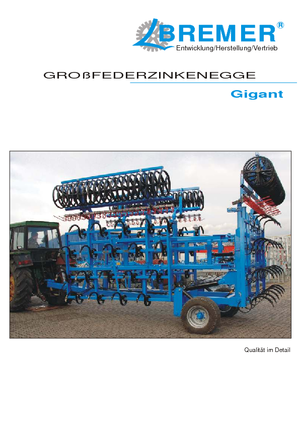 Erpici a dischi-gancio Bremer Gigant GF 9