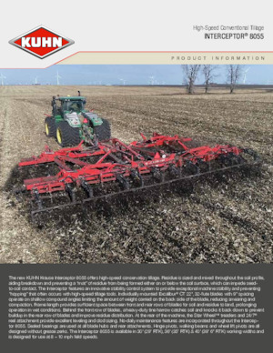 Erpici a dischi-gancio Kuhn Interceptor 8055-30