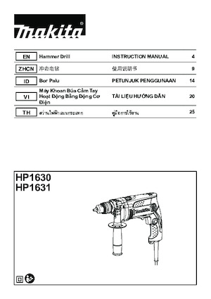 Trapani e avvitatori Makita HP1630