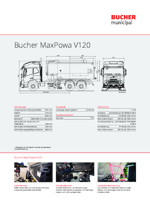 Autocarri spazzatrici duali Bucher-Schörling MaxPowa V120