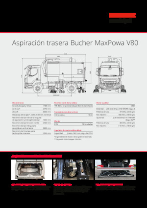 Autocarri spazzatrici duali Bucher-Schörling MaxPowa V80h
