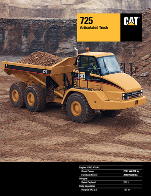 Dumperini articolati Caterpillar 725