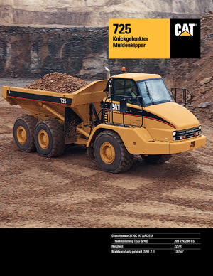 Dumperini articolati Caterpillar 725