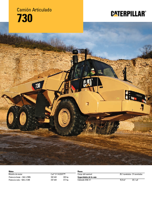 Dumperini articolati Caterpillar 730