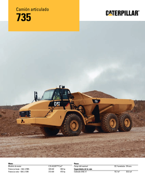 Dumperini articolati Caterpillar 735B