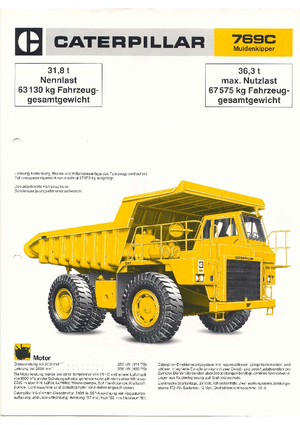 Dumper Rigidi Caterpillar 769 C
