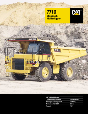 Dumper Rigidi Caterpillar 771 D