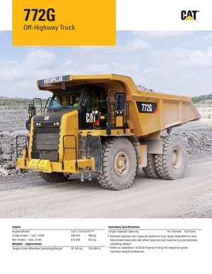 Dumper Rigidi Caterpillar 772G