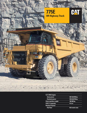 Dumper Rigidi Caterpillar 775 E