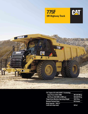 Dumper Rigidi Caterpillar 775F