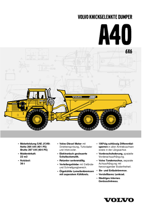 Dumperini articolati Volvo A40
