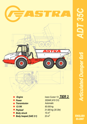 Dumperini articolati Astra ADT 35 C