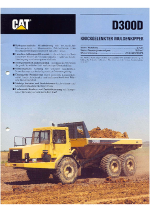 Dumperini articolati Caterpillar D 300 D