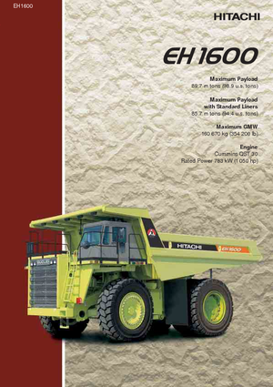 Dumper Rigidi Hitachi EH 1600