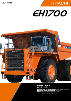 Dumper Rigidi Hitachi EH 1700-3