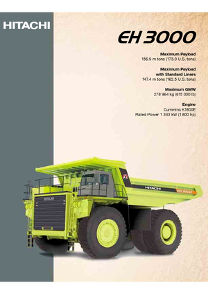 Dumper Rigidi Hitachi EH 3000