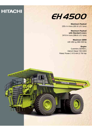 Dumper Rigidi Hitachi EH 4500