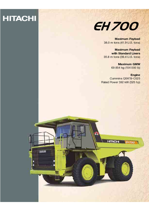 Dumper Rigidi Hitachi EH 700-2