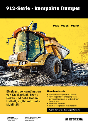 Dumperini articolati Hydrema H 912 ES