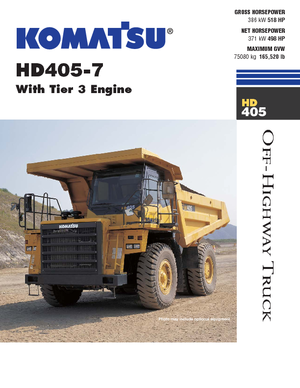 Dumper Rigidi Komatsu HD405-7