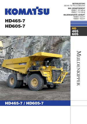 Dumper Rigidi Komatsu HD605-7 E0
